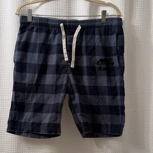 Roots Plaid Drawstring Shorts